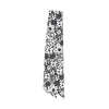 Fluevog Shoes Rebel Petal Scarf | Floral Tie Scarf Black/White Sale
