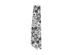 Fluevog Shoes Rebel Petal Scarf | Floral Tie Scarf Black/White Sale