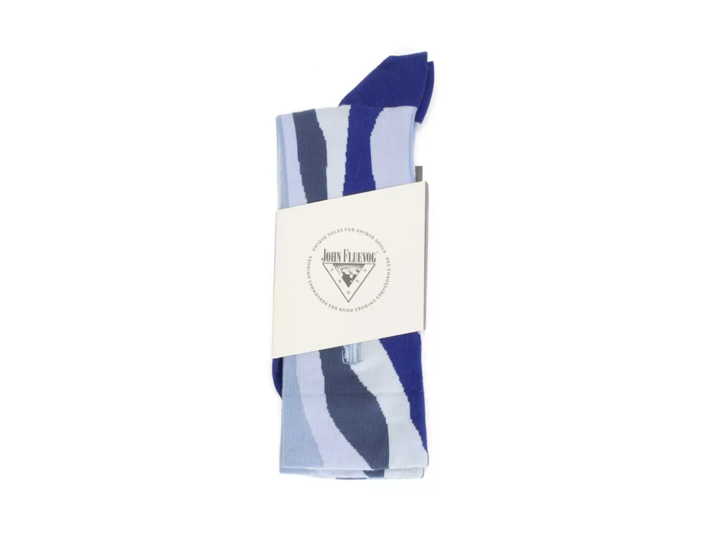 Fluevog Shoes Rogue Vog Socks | Colourful Wiggle Sock Blue Combo Cheap