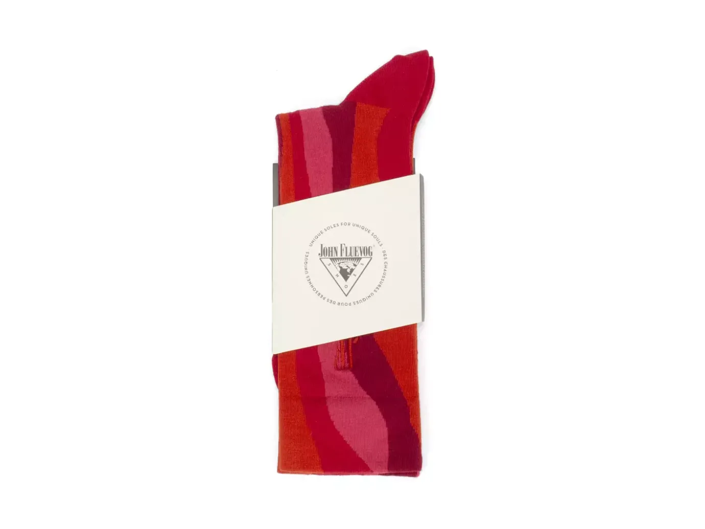 Fluevog Shoes Rogue Vog Socks | Colourful Wiggle Sock Red Combo Shop