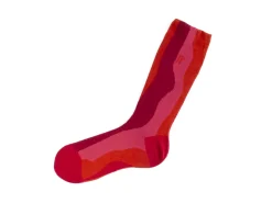Fluevog Shoes Rogue Vog Socks | Colourful Wiggle Sock Red Combo Shop