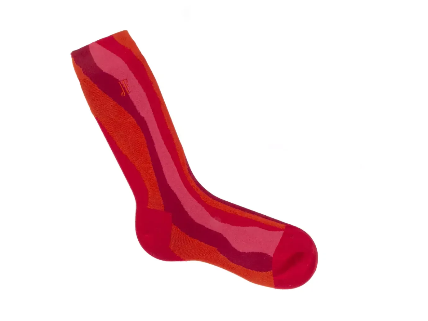 Fluevog Shoes Rogue Vog Socks | Colourful Wiggle Sock Red Combo Store