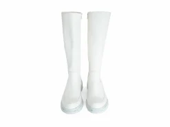 Fluevog Shoes Samedi | Tall Zip-Up Boot White Cheap