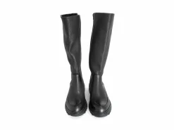 Fluevog Shoes Samedi | Tall Zip-Up Boot Black Store
