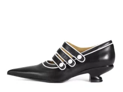 Fluevog Shoes Sheila | Triple Strap Pump Black Flash Sale