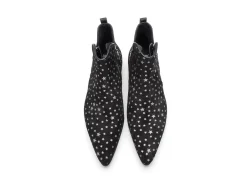 Fluevog Shoes Smith | Double Zip Ankle Boot Black Stars Discount