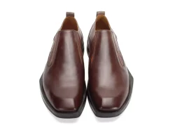 Fluevog Shoes Snazzy | Slip-On Leather Shoe Brown/Orange Flash Sale