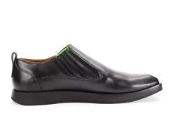 Fluevog Shoes Snazzy | Slip-On Leather Shoe Black/Green Fashion