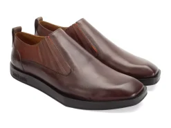 Fluevog Shoes Snazzy | Slip-On Leather Shoe Brown/Orange Store