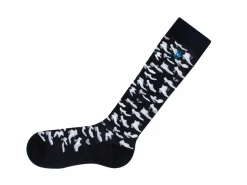Fluevog Shoes Stanzi Vog Socks | Shoe Filled Sock Black/White Cheap