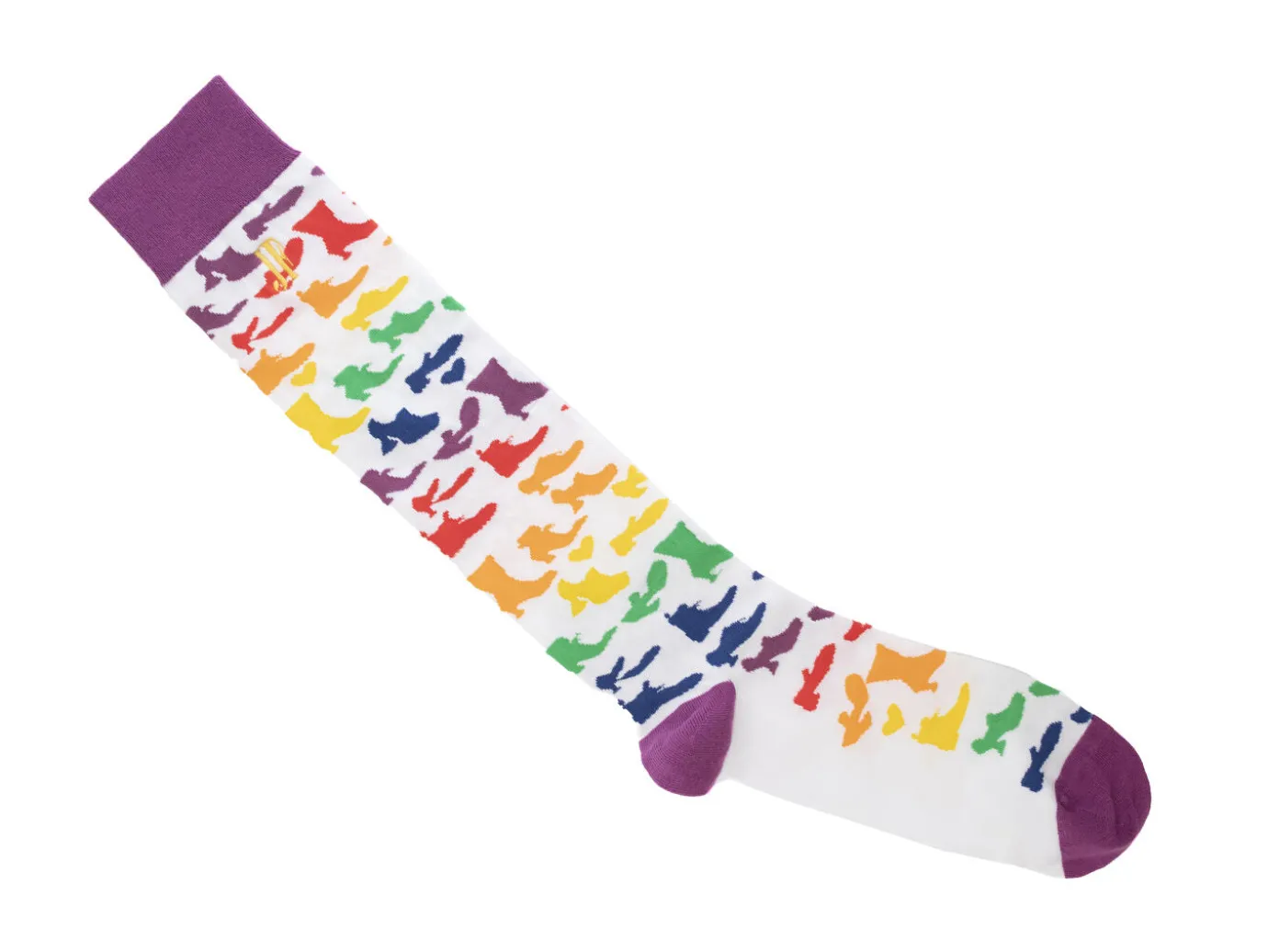 Fluevog Shoes Stanzi Vog Socks | Shoe Filled Sock Rainbow New
