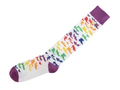Fluevog Shoes Stanzi Vog Socks | Shoe Filled Sock Rainbow New