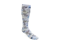 Fluevog Shoes Stockings | Custom Print Stocking Blue Graffiti Discount