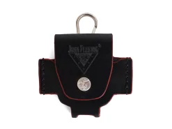 Fluevog Shoes The Pete Case | Leather Airpods Case Black/Red Discount