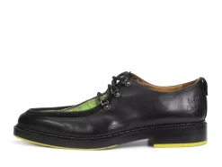 Fluevog Shoes Thorp | D-Ring Lace-Up Shoe Black/Green Plaid Online