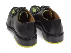 Fluevog Shoes Thorp | D-Ring Lace-Up Shoe Black/Green Plaid Online