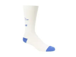Fluevog Shoes Toph Vog Socks | Floral Freddy Sock Off White/Blue Cheap
