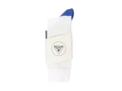 Fluevog Shoes Toph Vog Socks | Floral Freddy Sock Off White/Blue Cheap