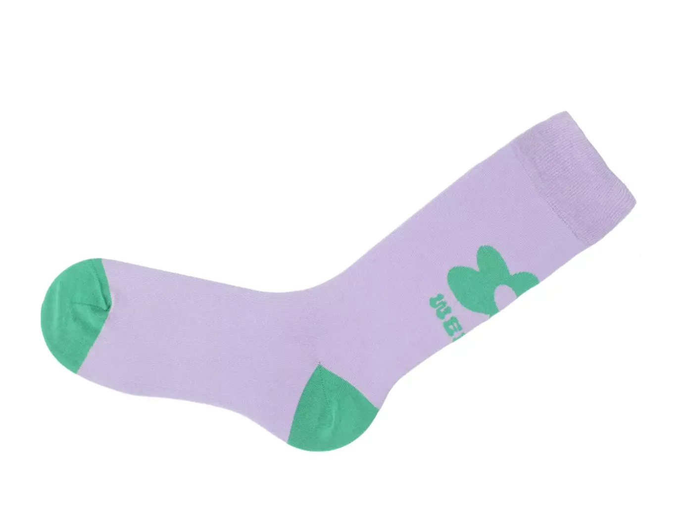 Fluevog Shoes Toph Vog Socks | Floral Freddy Sock Lavender/Teal Store