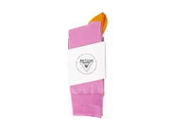 Fluevog Shoes Toph Vog Socks | Floral Freddy Sock Pink/Orange Sale
