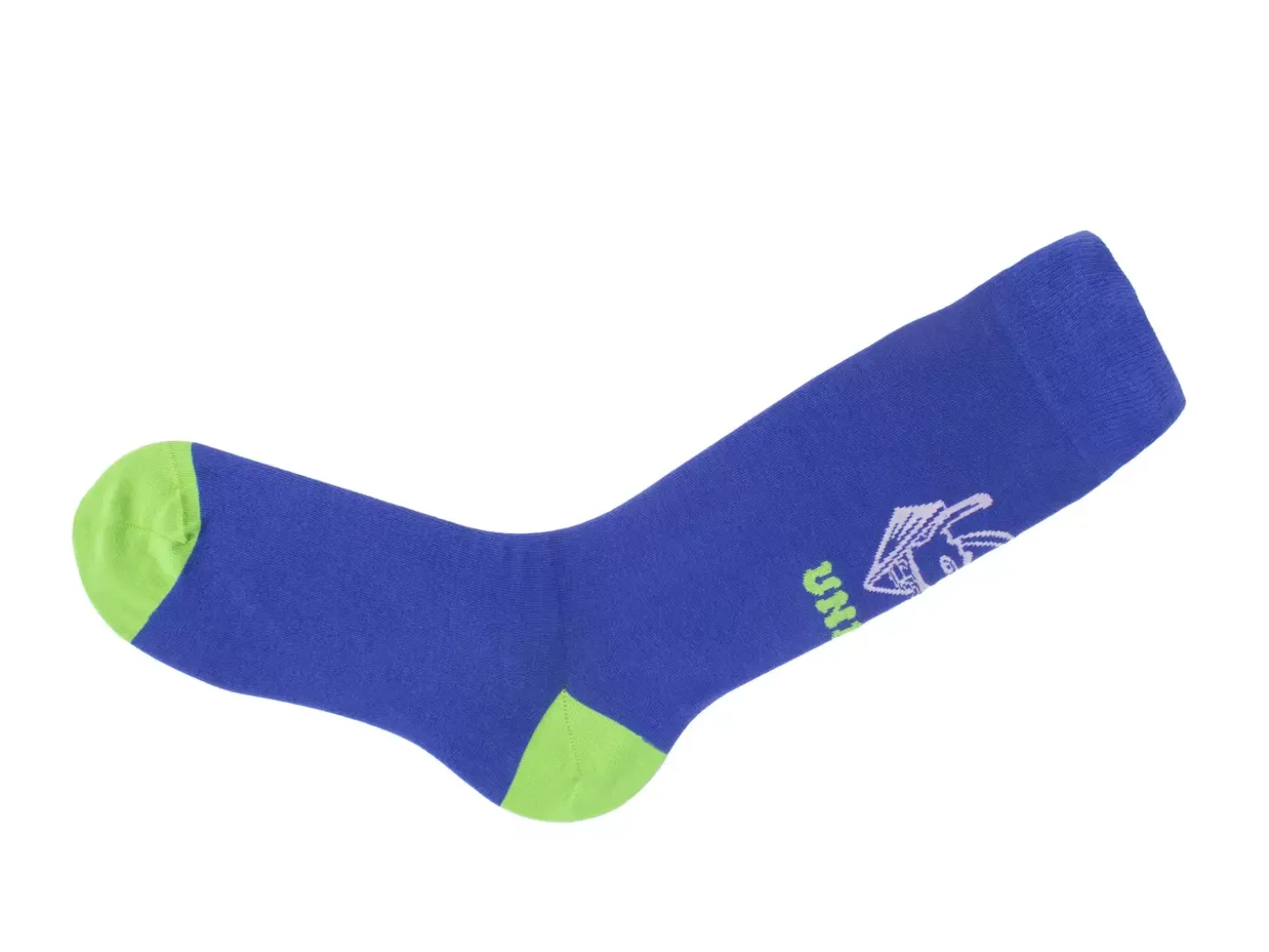 Fluevog Shoes Toph Vog Socks | Floral Freddy Sock Blue/Green Hot