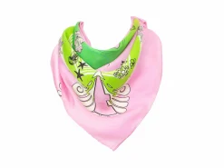 Fluevog Shoes Truth Island Scarf | Large Silk Scarf Pink Fashion