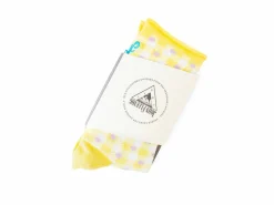 Fluevog Shoes Valentina Vog Socks | Gingham Polka Dot Sock Yellow/White Best Sale