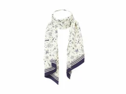 Fluevog Shoes Vog Island Slim Scarf | Nautical Tie Scarf Cream/Navy Best Sale