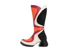 Fluevog Shoes Warhol | Multi Leather Boot Raspberry Multi Best