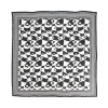 Fluevog Shoes Warped Hearts Scarf | Large Silk Scarf Black/White Fashion