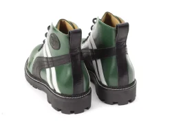 Fluevog Shoes Whitty | Retro Lace-Up Boot Green/Black Best Sale