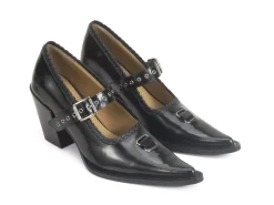 Fluevog Shoes Willow | Mary Jane Heel Black Fashion