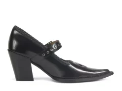 Fluevog Shoes Willow | Mary Jane Heel Black Fashion