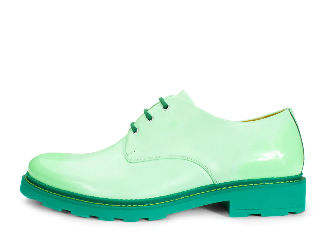 Fluevog Shoes Winnie | Classic Derby Shoe Mint Green Online