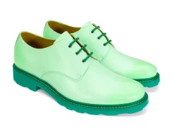 Fluevog Shoes Winnie | Classic Derby Shoe Mint Green Cheap