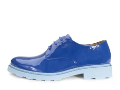Fluevog Shoes Winnie | Classic Derby Shoe Blue Outlet