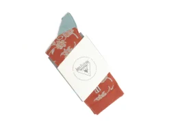 Fluevog Shoes Xay Xay Vog Socks | Custom Floral Sock Copper Discount