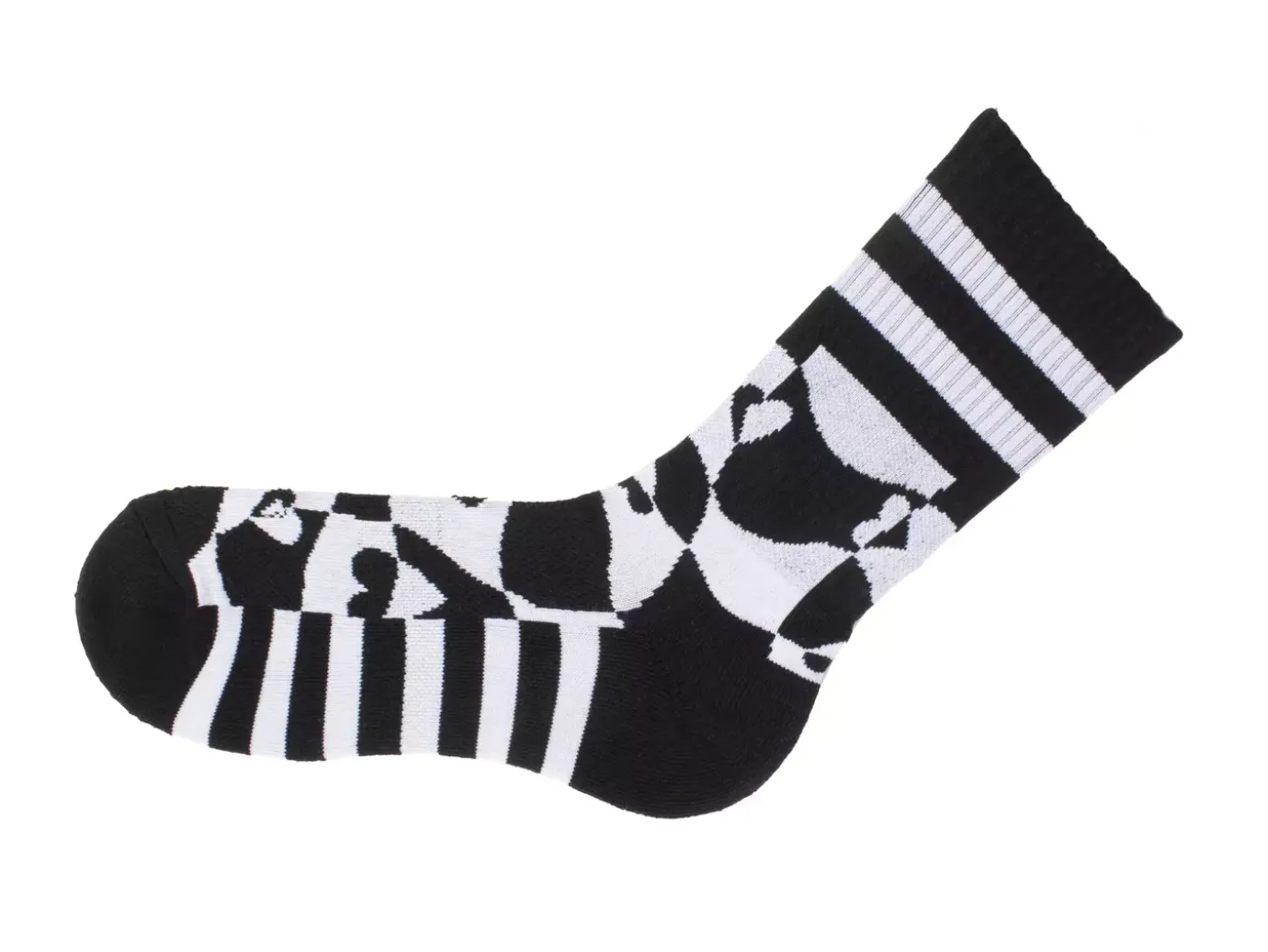 Fluevog Shoes Yuki Vog Socks | Checkered Heart Sport Sock Heart Warpy Checker Sale
