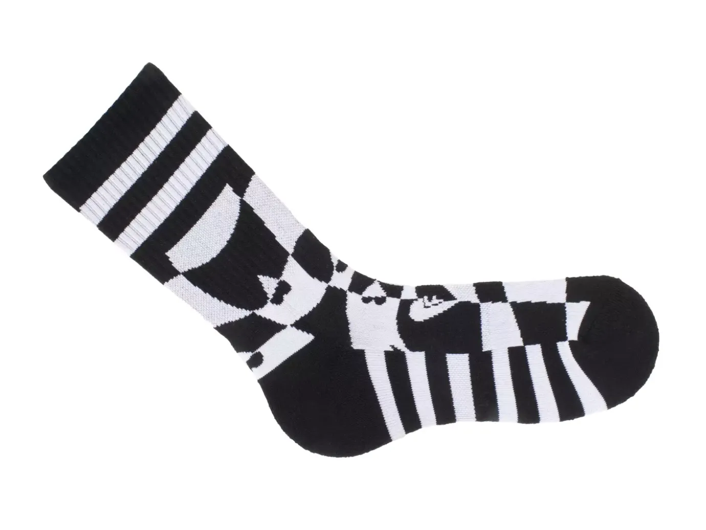 Fluevog Shoes Yuki Vog Socks | Checkered Heart Sport Sock Heart Warpy Checker Online