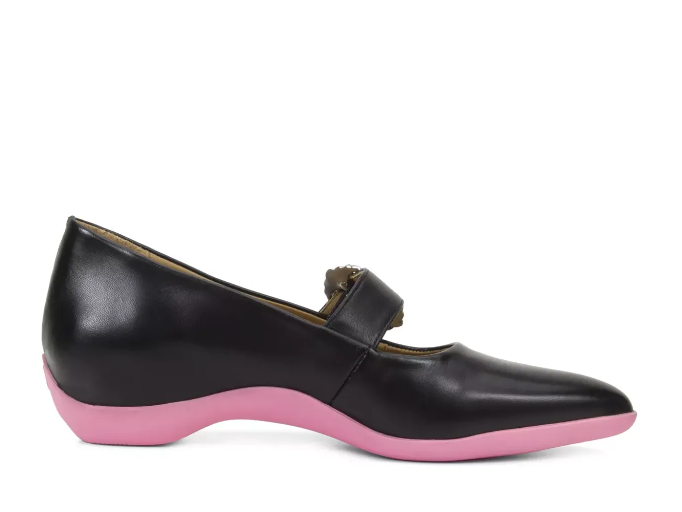 Fluevog Shoes Zeal | Sleek Mary Jane Shoe Black/Pink Online