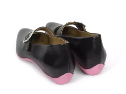 Fluevog Shoes Zeal | Sleek Mary Jane Shoe Black/Pink Online