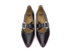 Fluevog Shoes Zeal | Sleek Mary Jane Shoe Black/Pink Online